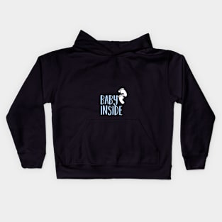 pregnancy baby inside Kids Hoodie